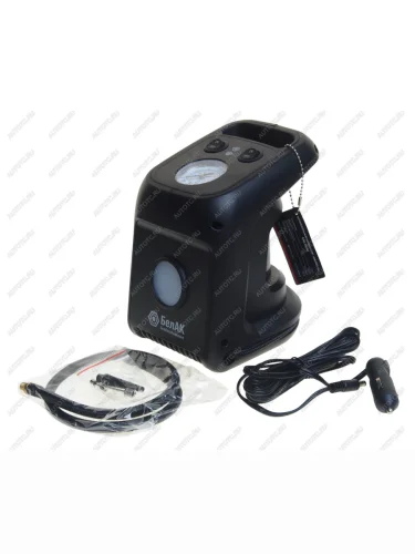 Компрессор автомобильный 45лмин. 6атм. 12А 12V в прикуриватель Циклоп-45 (фонарь,сумка) БЕЛАК БЕЛАК бак.99182