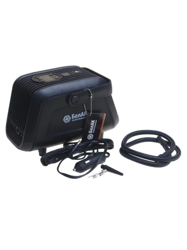 Компрессор автомобильный 45лмин. 6атм. 12А 12V в прикуриватель Турист-45Ц (фонарь,сумка) БЕЛАК БЕЛАК бак.99185