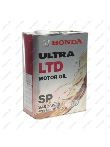 Масло моторное HONDA 5W30 синт.4л ULTRA LTD SP OE HONDA 08228-99974
