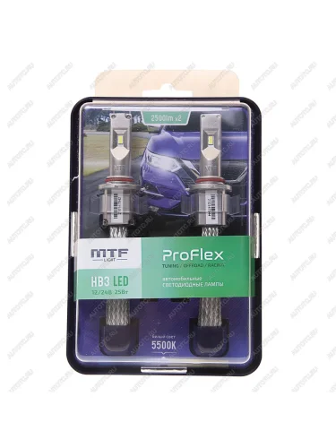 Лампа светодиодная 12V HB3 P20d бокс (2шт.) MTF MTF pfhb3k5