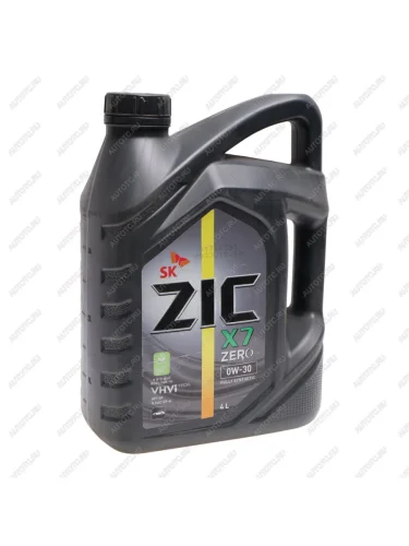 Масло моторное X7 ZERO 0W30 синт.4л ZIC ZIC 161093a1