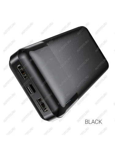 Аккумулятор внешний 20000мАч для зарядки мобильных устройств HOCO HOCO j72a черный