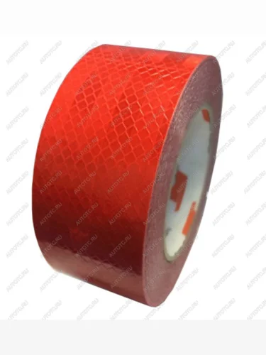 Лента светоотражающая красная (20м) призматическая NO NAME лента светоотражающая (красная) 5смх20м