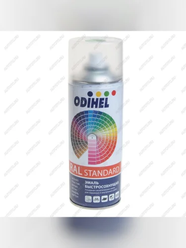 Краска зеленая транспортная RAL6024 алкидная аэрозоль 520мл ODIHEL ODIHEL ral6024a