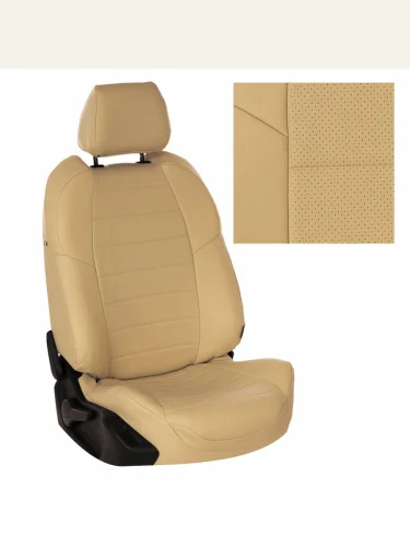 Комплект салонных чехлов Geely Monjaro с 21г.Бежевый + БежевыйЭкокожа  ge-gm21-gm21-bebe-e Автопилот