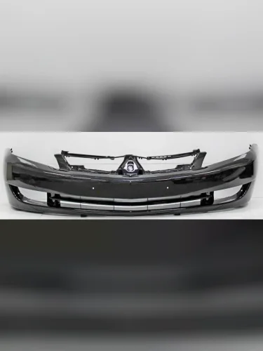 Бампер передний DAR (окрашенный) (Черный X42) Mitsubishi Lancer  9 CS (2003-2005) седан 1-ый рестайлинг, универсал 1-ый рестайлинг