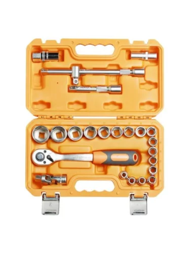 Набор головок и принадлежностей 12 24 предмета, пласт.кейс AIRLINE at2402