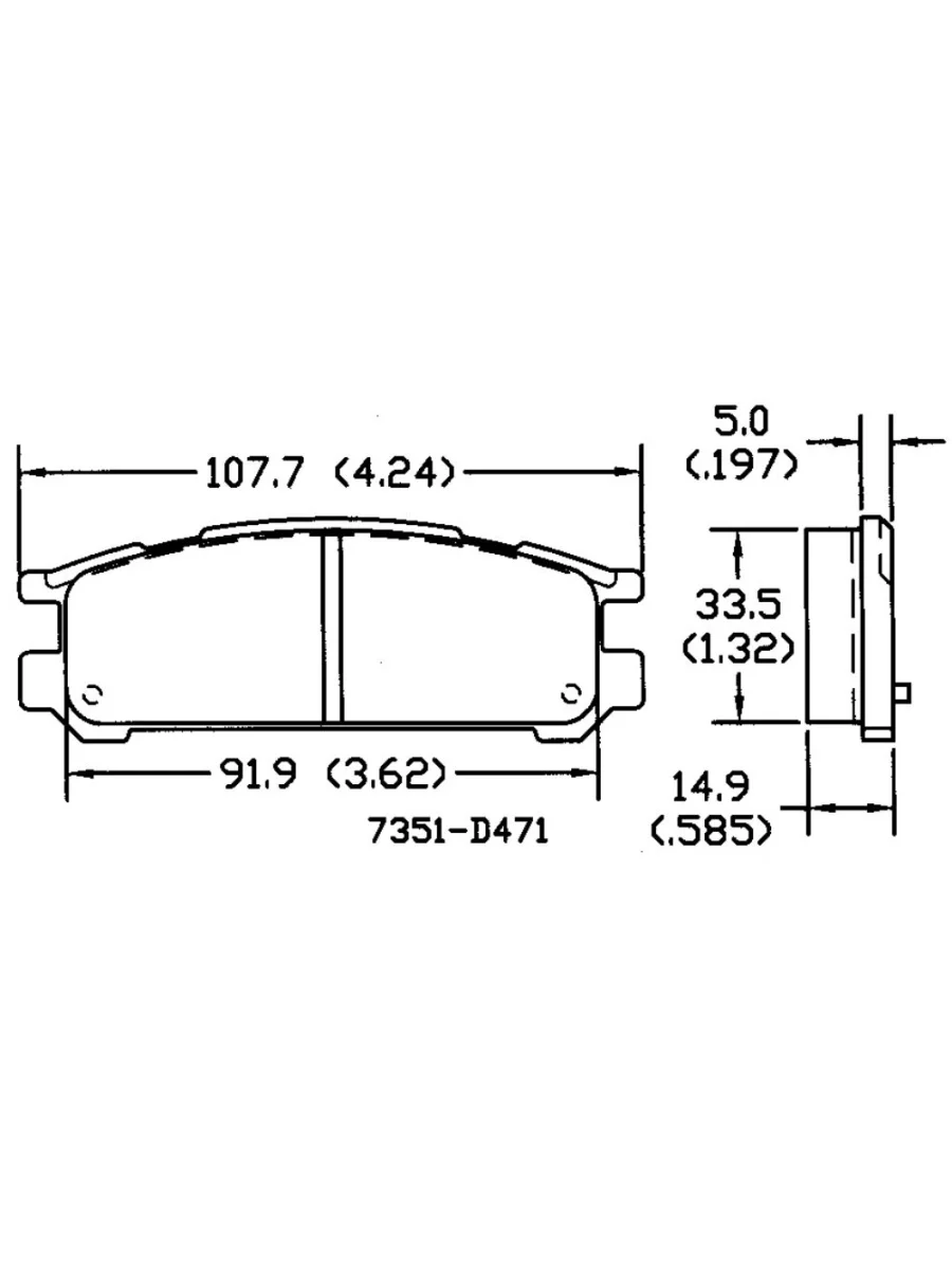 Тормозные колодки SUBARU LEGACY  IMPREZA RR D471-7351 Duorina 26296-aa060  в Самаре Самарской области