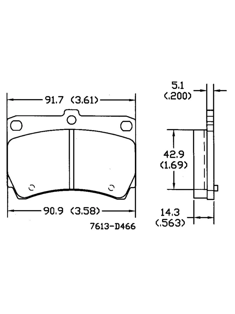 Тормозные колодки MAZDA FAMILIA  Revue  FR D466-7613 Duorina b2yb-33-23z  в Самаре Самарской области