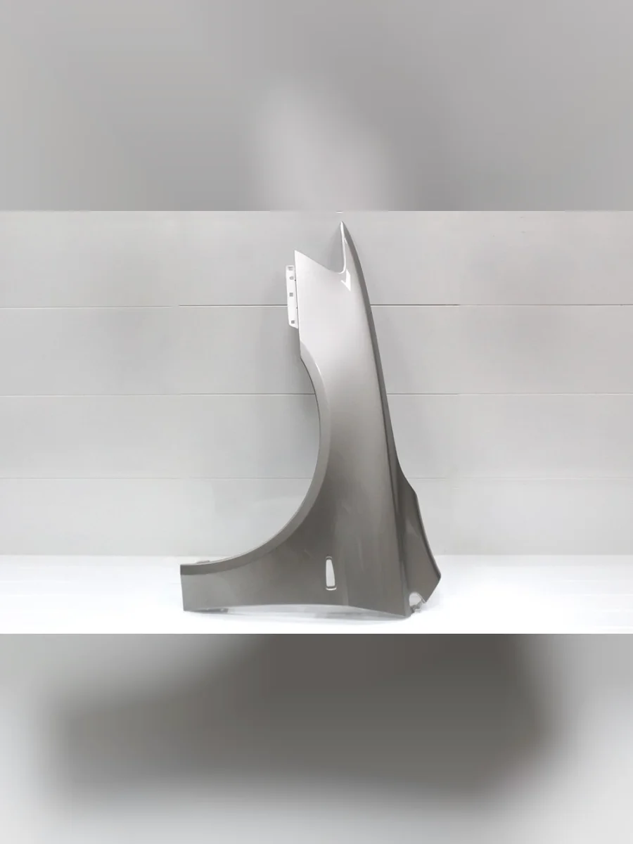 Крыло переднее левое DAR (окрашенное) Mitsubishi Lancer 10 CY седан рестайлинг (2011-2017) (Светлое серебро A17)  в Керчи Республика Крым