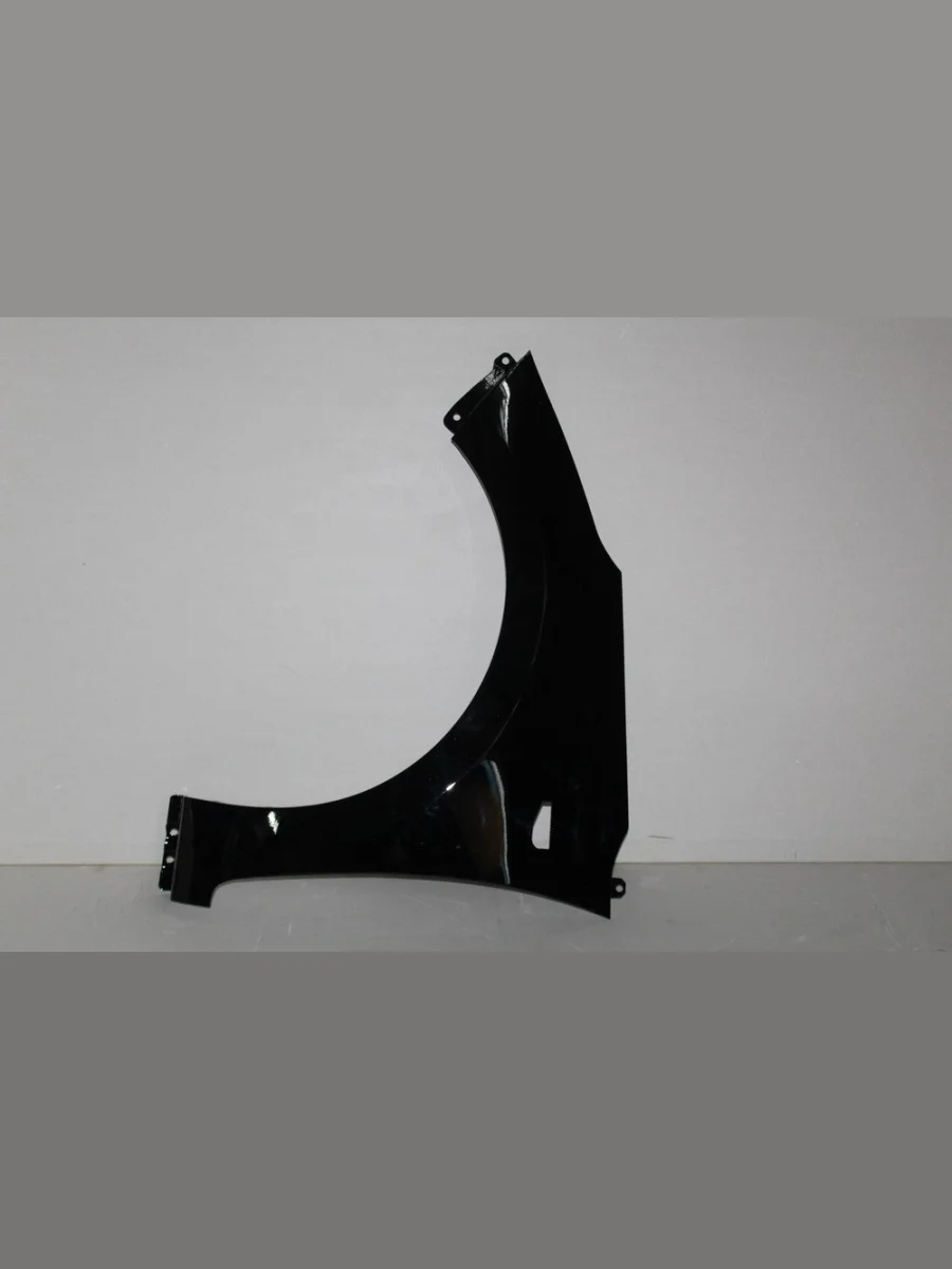 Крыло переднее левое DAR (окрашенное) Hyundai Solaris HCR седан дорестайлинг (2017-2020) (Черный (Phantom Black MZH))  в Керчи Республика Крым