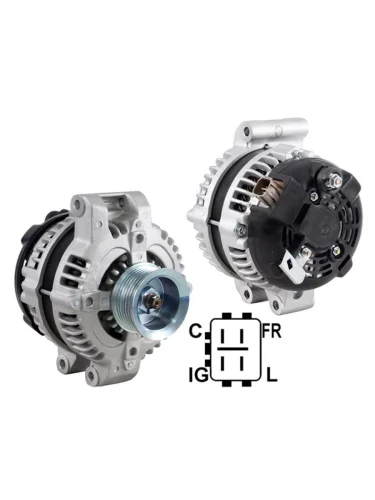 Генератор для HONDA ACCORD CL# CM# ; CIVIC FD# FN# ; CR-V RE# ; STEPWGN RG#  K20# ; K24# 100amp. DAR alt1090035
