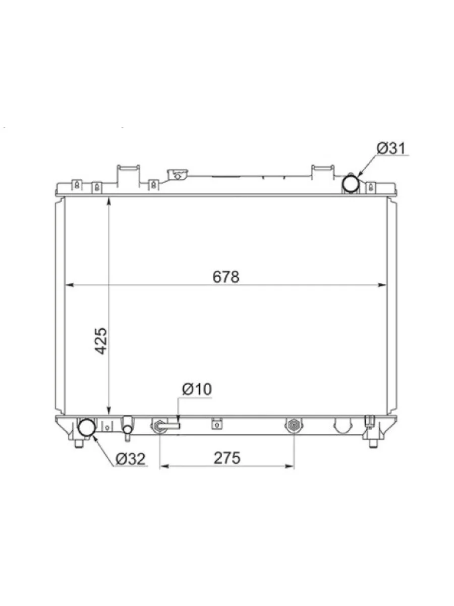 Радиатор основной для Toyota Town Ace 96-08 SAT ty0050182r  в Самаре Самарской области