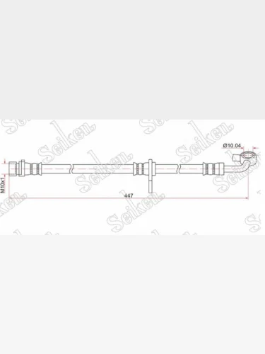 Шланг тормозной передний левый HONDA FITJAZZ II 08-13 SEIKEN 30563607