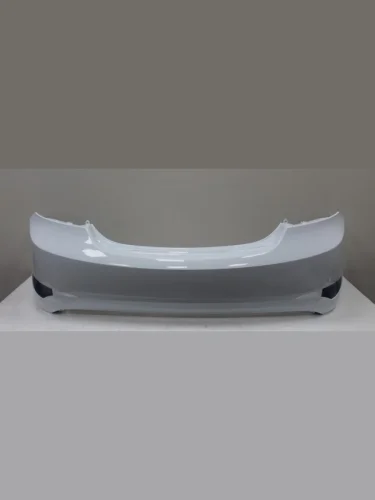 Бампер задний DAR (окрашенный) (Cristal White PGU (Белый)) Hyundai Solaris  RBr (2014-2017) седан рестайлинг