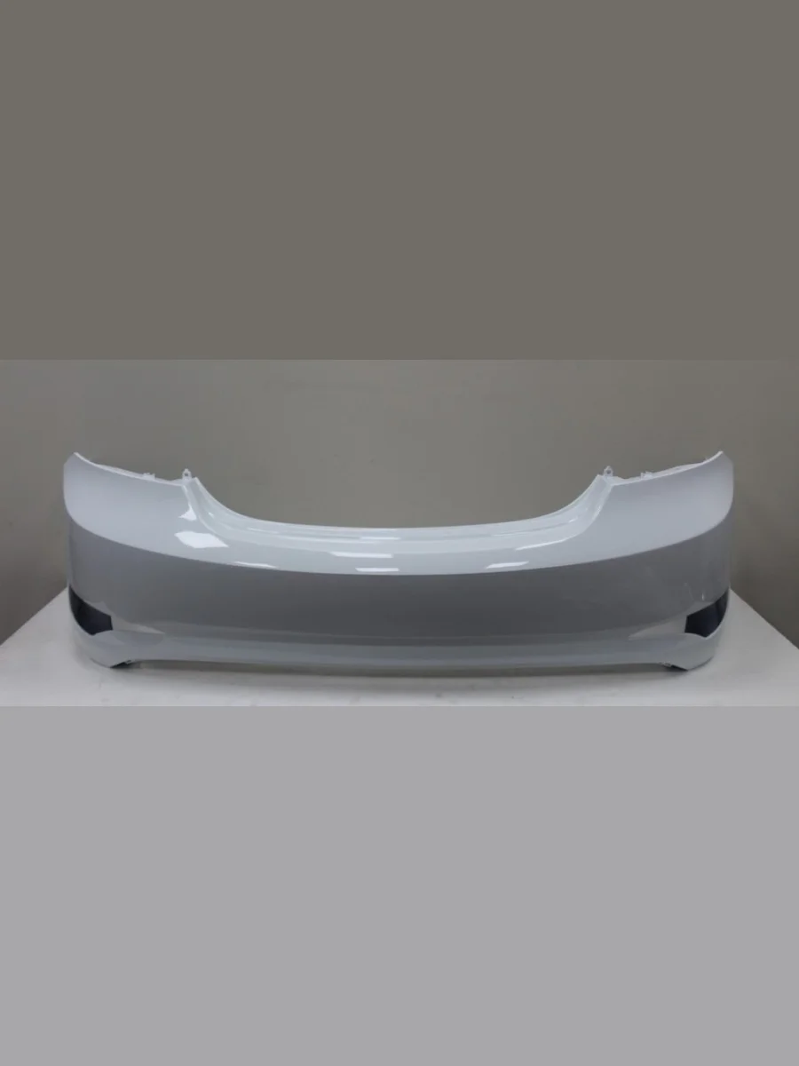 Бампер задний DAR (окрашенный) Hyundai Solaris RBr седан рестайлинг (2014-2017) (Cristal White PGU (Белый))  в Перми Пермском крае