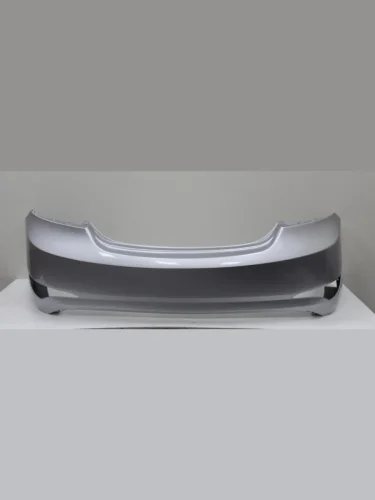 Бампер задний DAR (окрашенный) (Sleek Silver RHM (Серебристый металлик)) Hyundai Solaris  RBr (2014-2017) седан рестайлинг