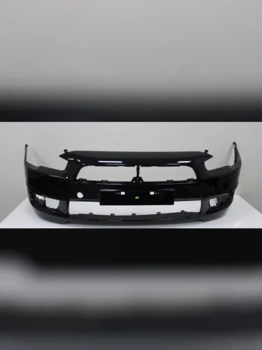 Бампер передний DAR (окрашенный) (Черный X42) Mitsubishi Lancer  10 CY (2007-2010) седан дорестайлинг, хэтчбэк дорестайлинг