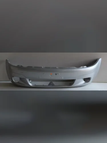 Бампер передний (под ПТФ) DAR (окрашенный) (Switchblade Silver GAN (Серебристый металлик)) Daewoo Matiz  M150 (2000-2016) рестайлинг