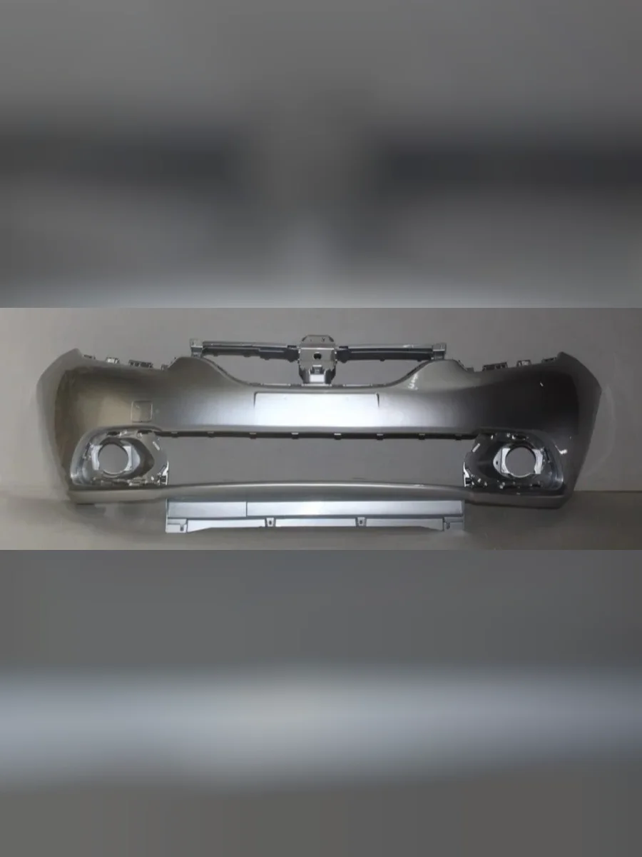 Бампер передний DAR (окрашенный)  Renault  Logan  2, Sandero Stepway  (B8) (Gris Platine D69 (Серая платина))  с доставкой в г. Керчь