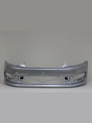 Бампер передний DAR (окрашенный) (Серебристый LA7W) Volkswagen Polo  Mk5 6R,6C,61 (2015-2020) седан рестайлинг, хэтчбек 5 дв. рестайлинг
