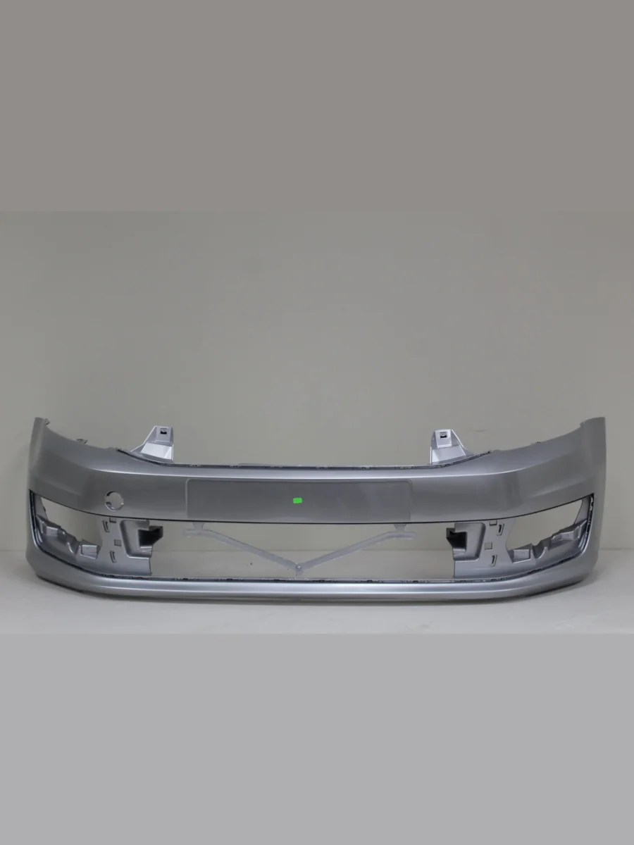 Бампер передний DAR (окрашенный) Volkswagen Polo Mk5 6R,6C,61 седан рестайлинг (2015-2020) (Серебристый LA7W)  в Самаре Самарской области