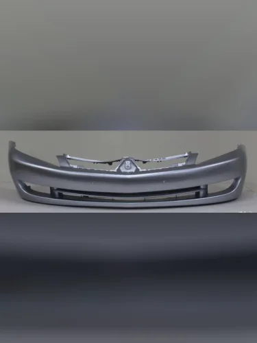 Бампер передний (с отв. под ПТФ) DAR (окрашенный) (Серебристый А31) Mitsubishi Lancer  9 CS (2005-2009) седан 2-ой рестайлинг, универсал 2-ой рестайлинг