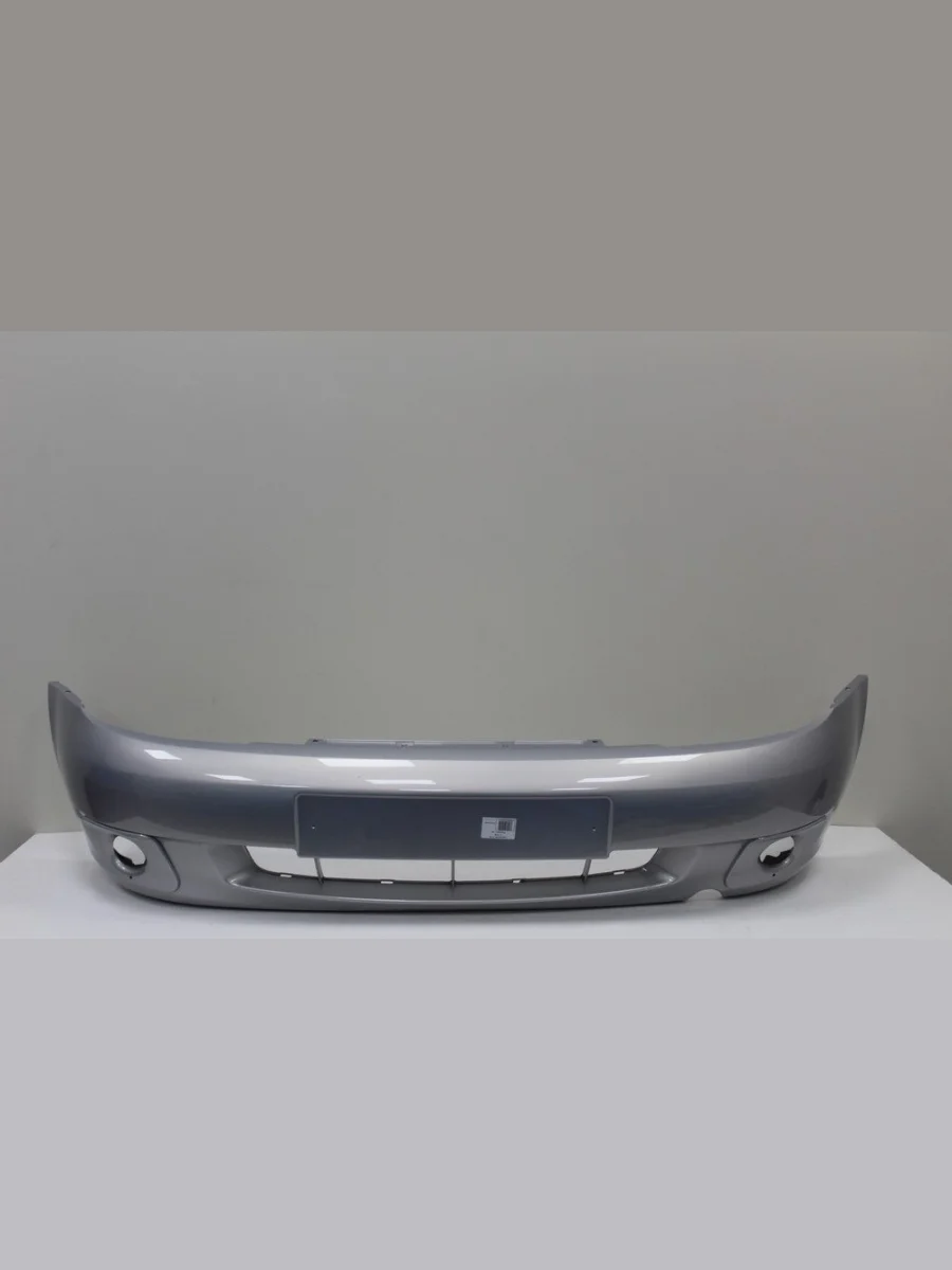 Бампер передний (под ПТФ) ТехноПласт (окрашенный) Лада ВАЗ Калина 1119 хэтчбек (2004-2013) (Мускат)  в Перми Пермском крае