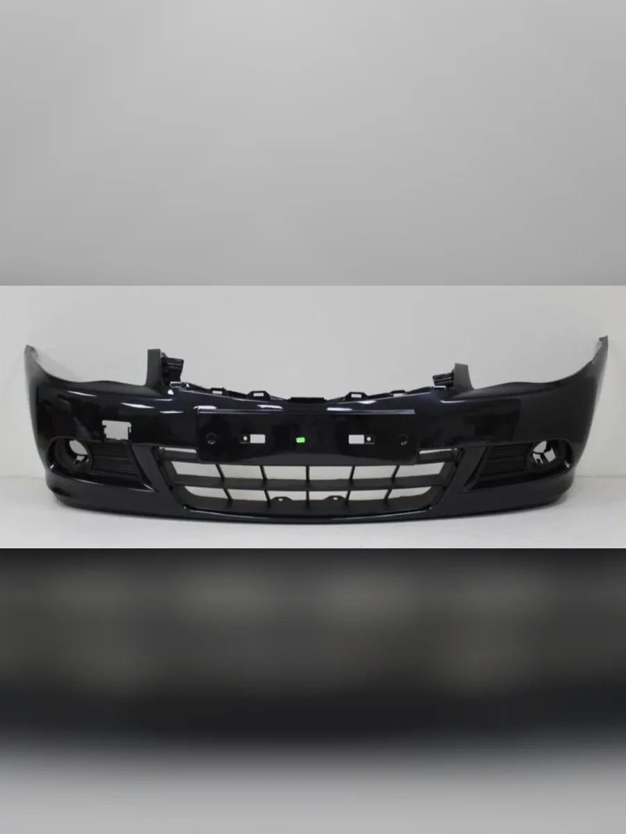 Бампер передний DAR (окрашенный)  Nissan Almera (2012-2019) 3 G15 (Black GNF (Черный))  с доставкой в г. Керчь