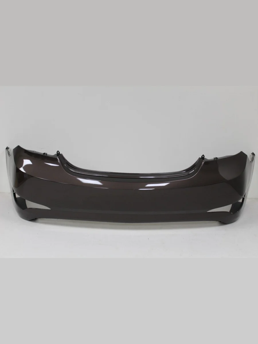 Бампер задний DAR (окрашенный) Hyundai Solaris RBr седан рестайлинг (2014-2017) (Coffee bean VC5 (Коричневый перламутр))  в Перми Пермском крае