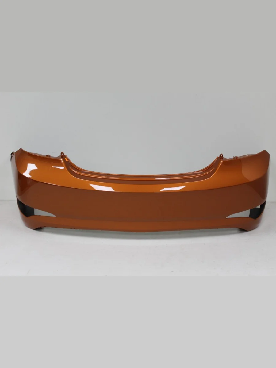 Бампер задний DAR (окрашенный) Hyundai Solaris RBr седан рестайлинг (2014-2017) (Vitamin C R9A (Витамин))  в Перми Пермском крае