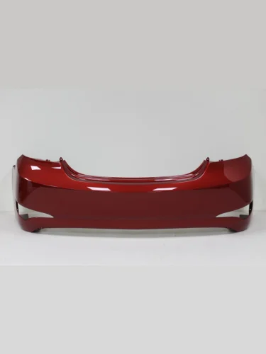 Бампер задний DAR (окрашенный) (Garnet red TDY (Красный гранат)) Hyundai Solaris  RBr (2014-2017) седан рестайлинг