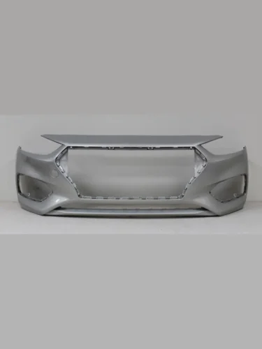 Бампер передний DAR (окрашенный) (Ice Wine W4Y (Бежевый)) Hyundai Solaris  HCR (2017-2020) седан дорестайлинг