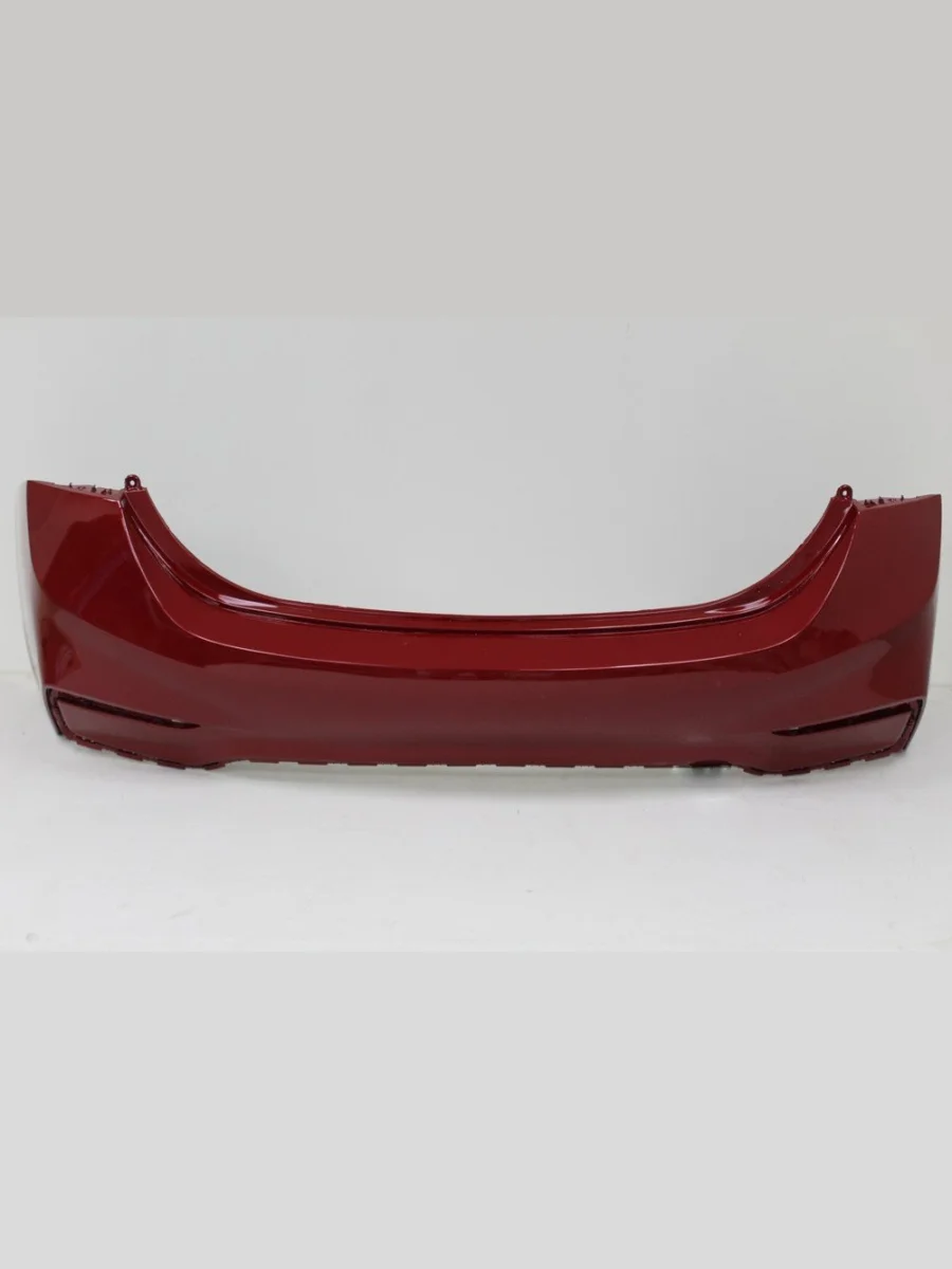 Бампер задний DAR (окрашенный) Hyundai Solaris HCR седан дорестайлинг (2017-2020) (Fiery Red R4R PR2 (Огненно красный))  в Перми Пермском крае