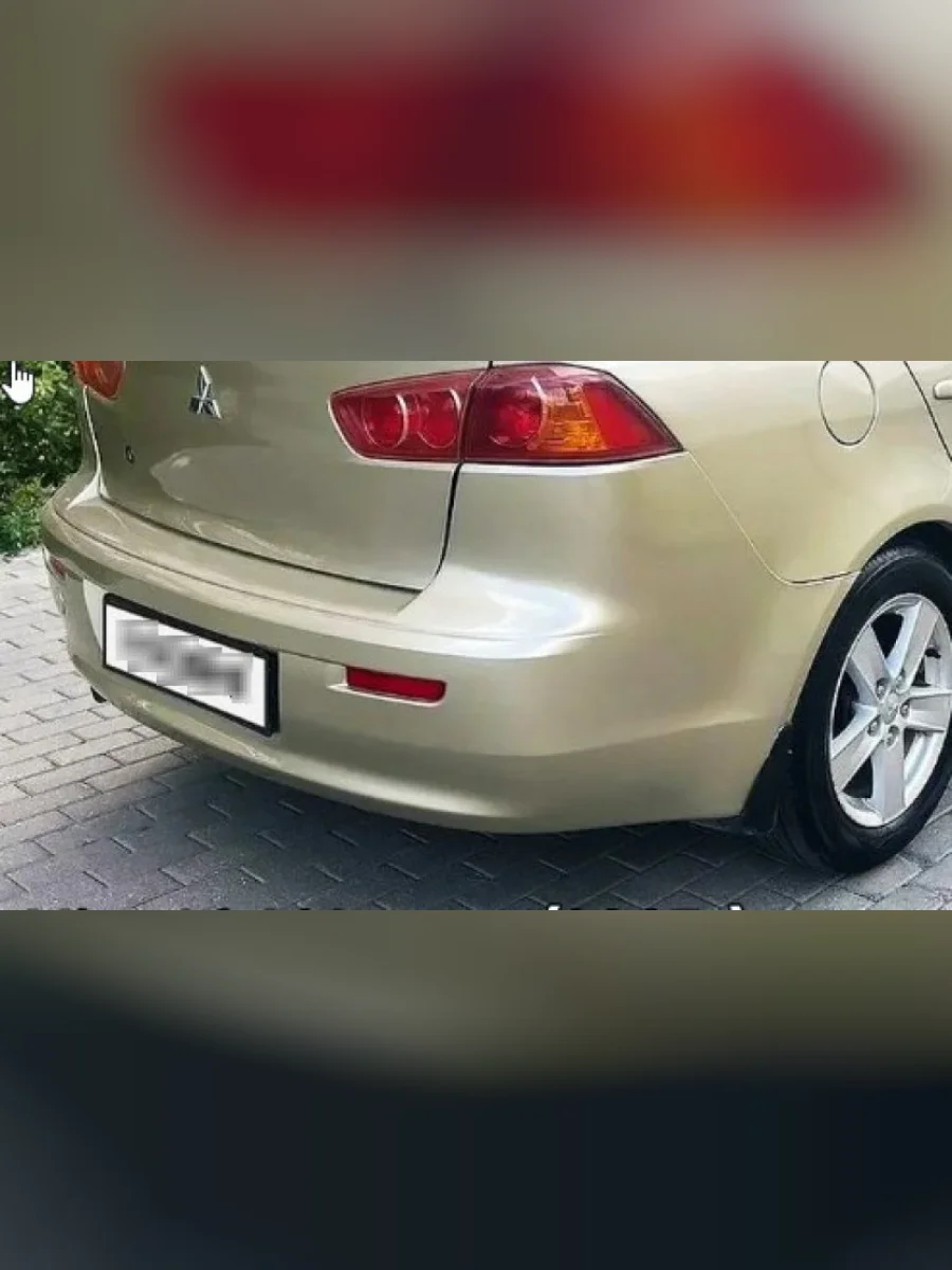 Бампер задний DAR (окрашенный) Mitsubishi Lancer 10 CY седан дорестайлинг (2007-2010) (S18 Бежевый)  с доставкой в г. Керчь