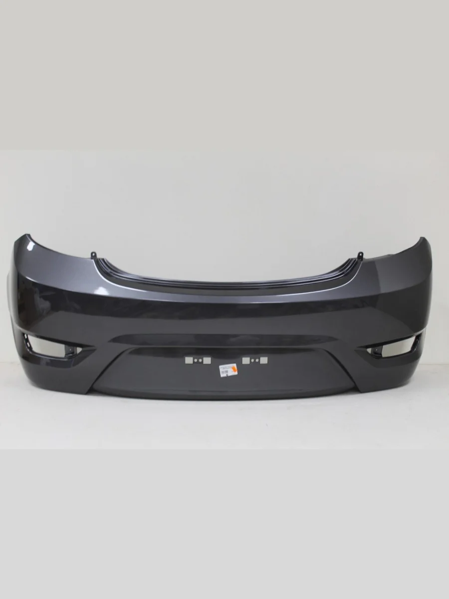 Бампер задний DAR (окрашенный)  Hyundai Solaris (2010-2014) RBr (Garbon Grey SAE (Серый металлик))  с доставкой в г. Керчь