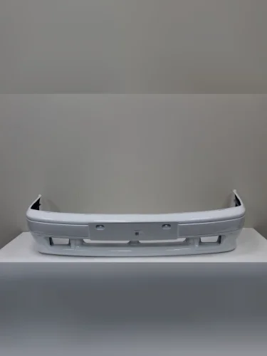 Бампер передний (под ПТФ) ТехноПласт (окрашенный) (Белое облако (240)) Лада ВАЗ 2113 (2004-2013)