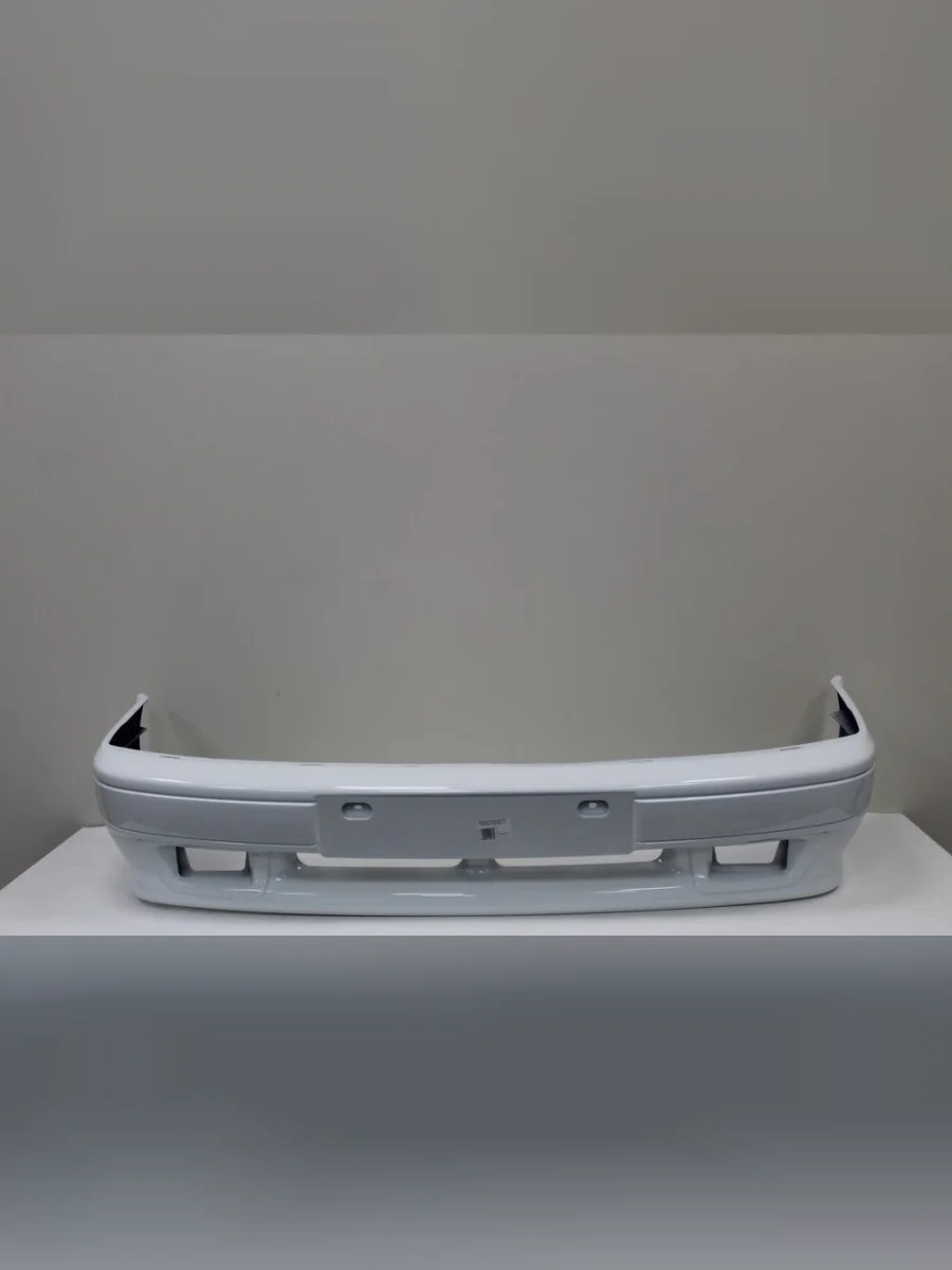 Бампер передний (под ПТФ) ТехноПласт (окрашенный) Лада ВАЗ 2113 (2004-2013) (Белое облако (240))  с доставкой в г. Керчь