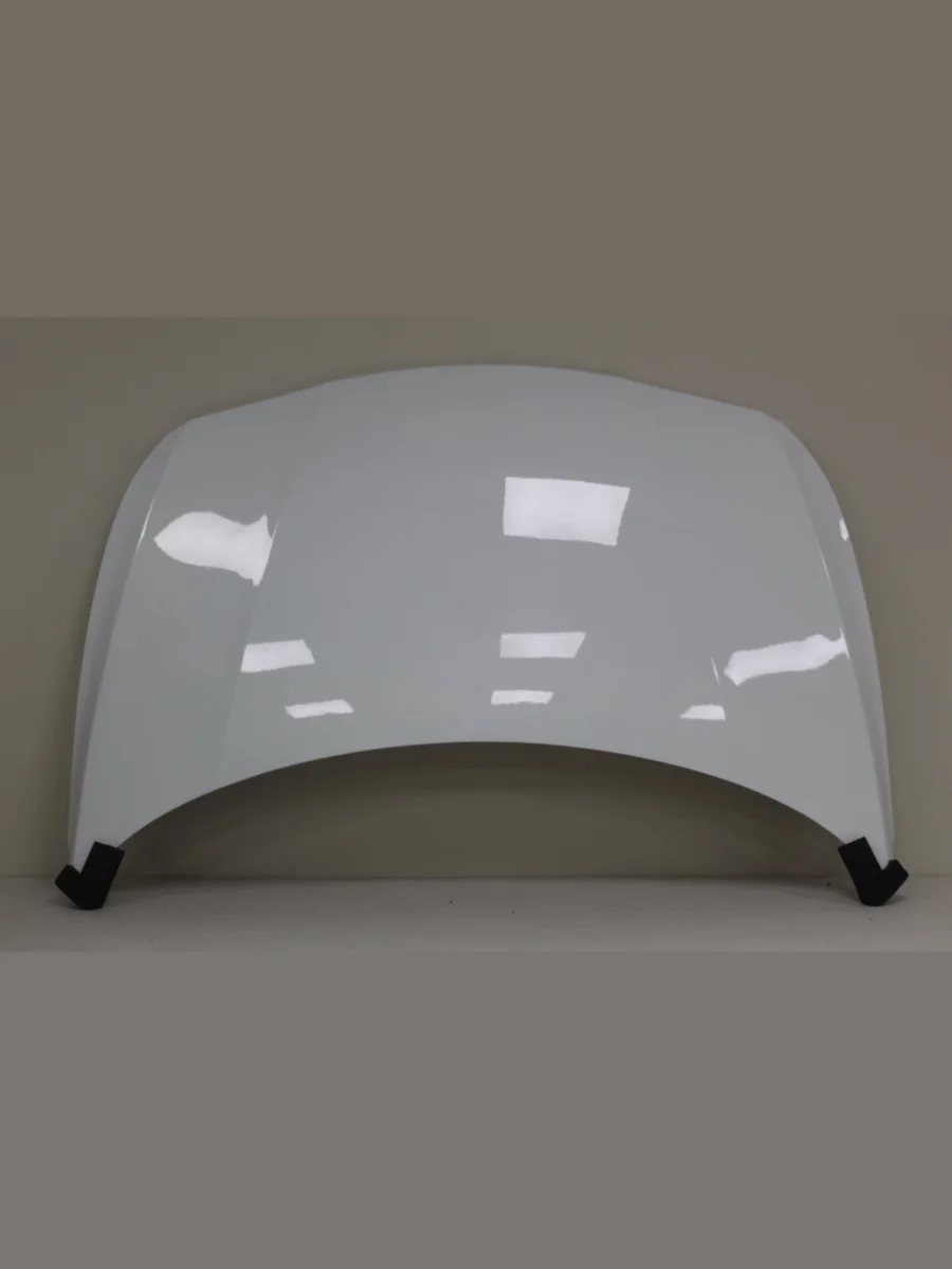 Капот DAR (окрашенный) Hyundai Solaris RBr седан рестайлинг (2014-2017) (Cristal White PGU (Белый))  с доставкой в г. Пермь