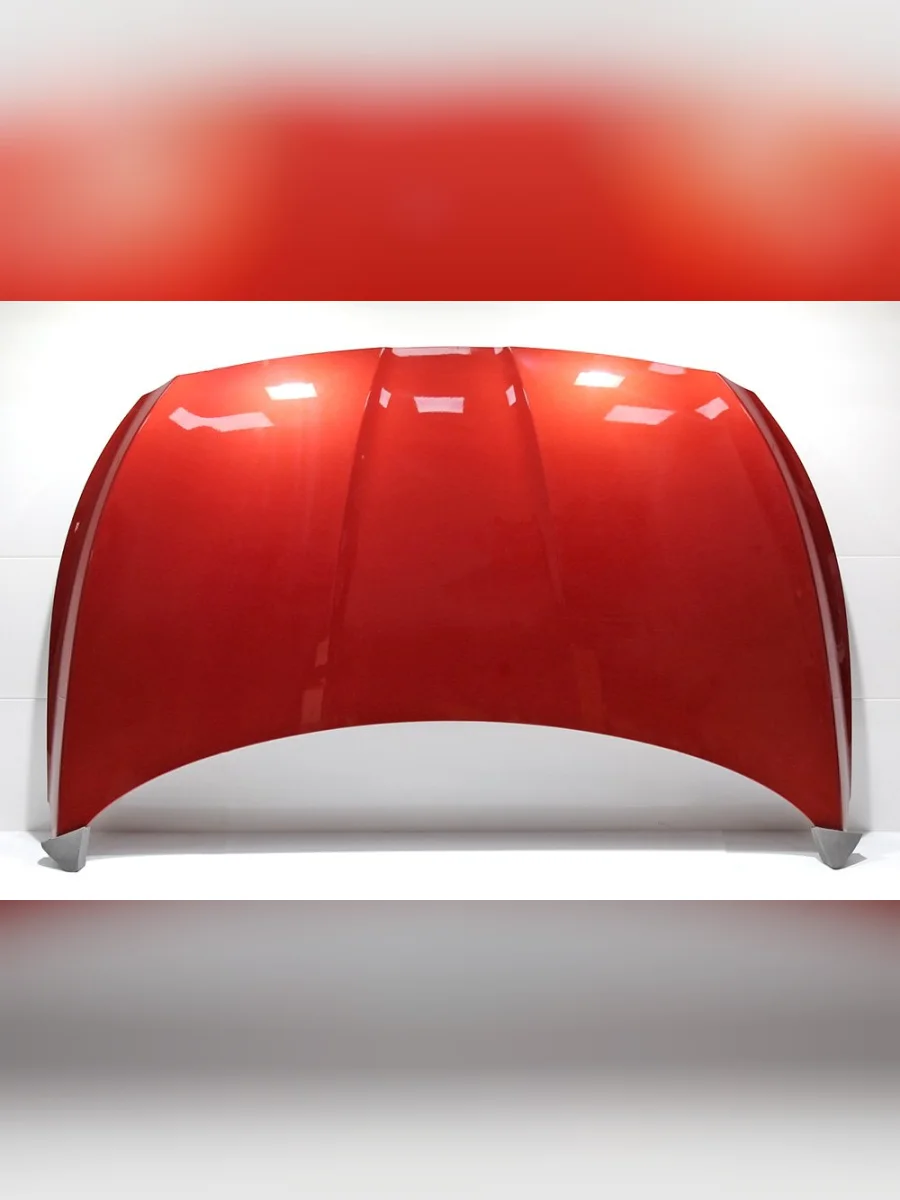 Капот DAR (окрашенный) Hyundai Solaris RBr хэтчбэк дорестайлинг (2010-2014) (Granet Red TDY (Красный гранат перламутр))  с доставкой в г. Керчь