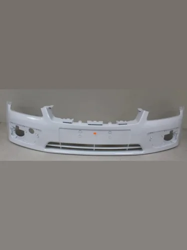 Бампер передний DAR (окрашенный) (Frozen White 7VTA  (Белоснежный)) Ford Focus  2 (2004-2008)  седан дорестайлинг, универсал дорестайлинг, хэтчбэк 3 дв. дорестайлинг, хэтчбэк 5 дв. дорестайлинг