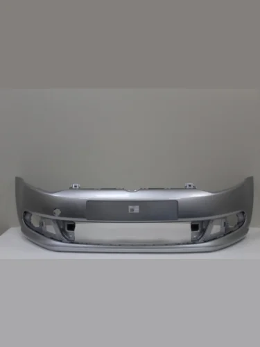 Бампер передний ТехноПласт (окрашенный) (8E Reflex (Серебристый металлик)) Volkswagen Polo  Mk5 6R,6C,61 (2009-2015) седан дорестайлинг, хэтчбек 5 дв. дорестайлинг