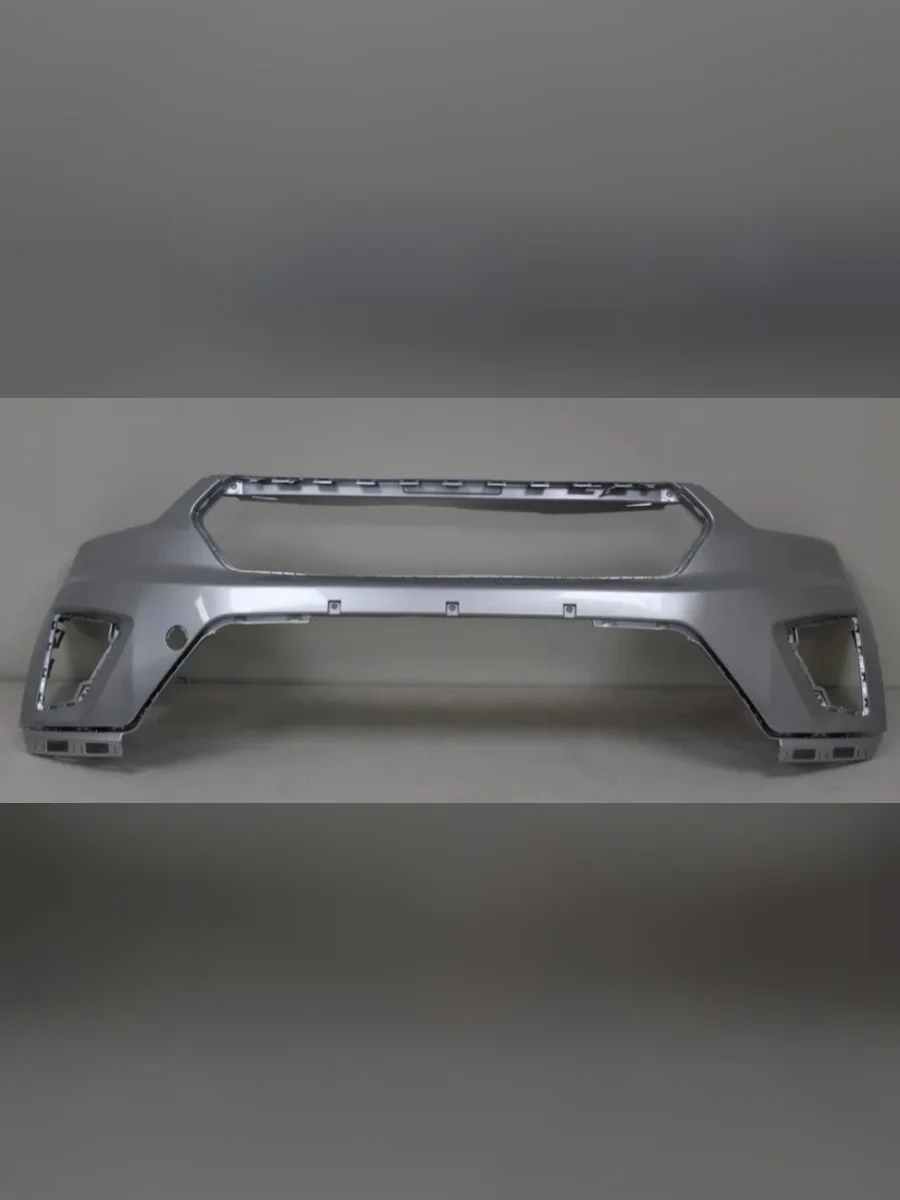 Бампер передний DAR (окрашенный)  Hyundai Creta (2019-2021) GS (Серебристый металлик (Sleek silver RHM))  с доставкой в г. Керчь