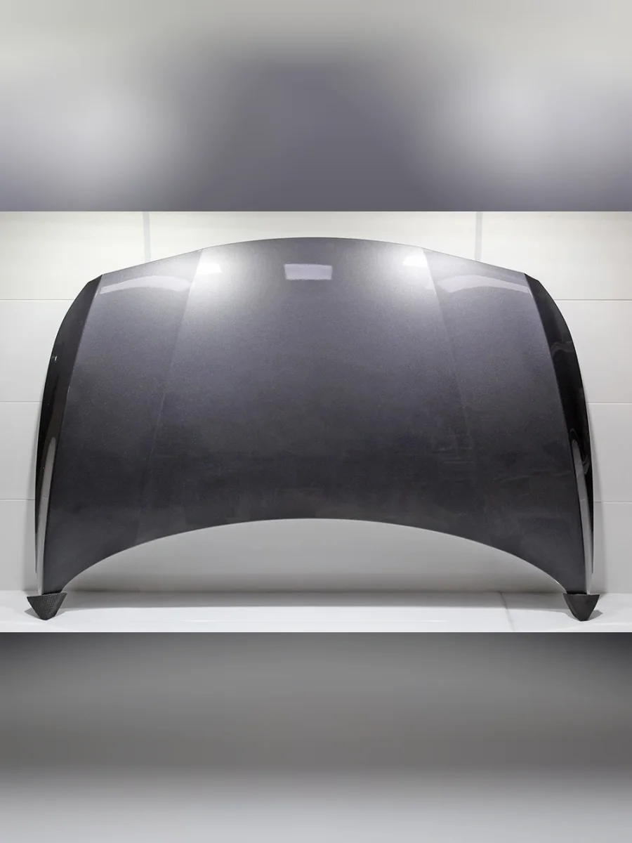 Капот DAR (окрашенный) Hyundai Solaris RBr хэтчбэк рестайлинг (2014-2017) (Garbon Grey SAE (Серый металлик))  с доставкой в г. Керчь