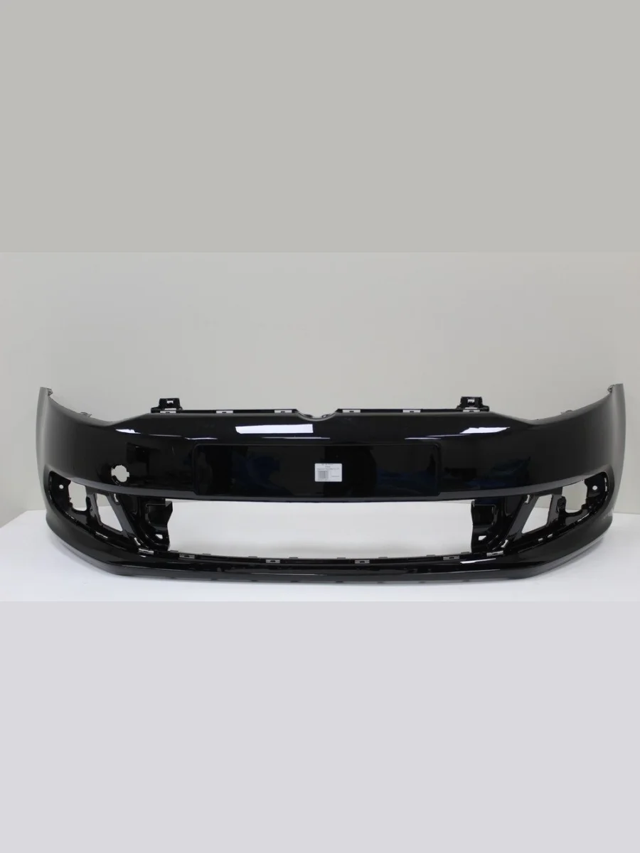 Бампер передний ТехноПласт (окрашенный)  Volkswagen Polo (2009-2015) Mk5 6R,6C,61 (Deep (Черный перламутр))  с доставкой в г. Керчь