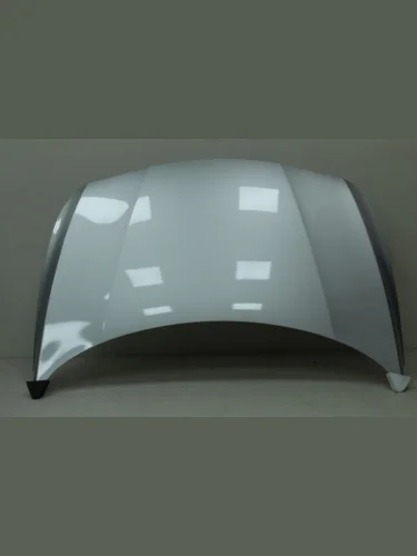 Капот DAR (окрашенный) (Sleek silver RHM (Серебристый металлик)) Hyundai Solaris  RBr (2014-2017) седан рестайлинг, хэтчбэк рестайлинг