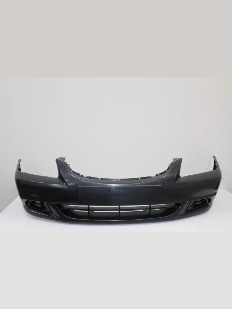 Бампер передний (с заглушками ПТФ) ТехноПласт Hyundai Accent 2 LC седан дорестайлинг (ТагАЗ) (1999-2012) (неокрашенный)  в Самаре Самарской области