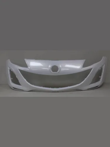 Бампер передний (Sport) DAR (окрашенный) (Crystal White 34K (Белый)) Mazda 3/Axela  BL (2009-2013) дорестайлинг, хэтчбэк 5 дв., рестайлинг, хэтчбэк