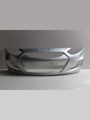Бампер передний ТехноПласт (окрашенный) (Sleek silver RHM (Серебристый металлик)) Hyundai Solaris RBr хэтчбэк дорестайлинг (2010-2014)