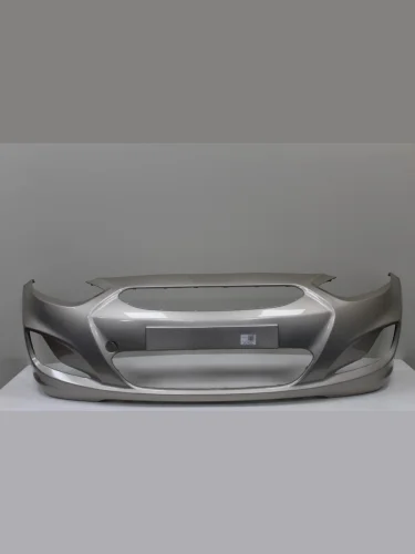 Бампер передний ТехноПласт (окрашенный) (Stone Beige UBS (Бежевый металлик)) Hyundai Solaris RBr хэтчбэк дорестайлинг (2010-2014)